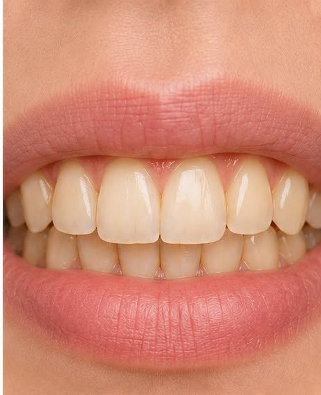 Sonrisa antes del blanqueamiento dental